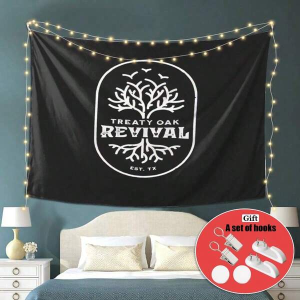 Treaty Oak Revival Tapestry Suitable All Kinds Of Festivals Perfect Tapestry Gift Living Room Bedroom Office Home Decoration Wall Tapestry/Room Decoration/Party Decoration Wall Hanging Campus Surprise Dorm Decoration Back To School Home Decor